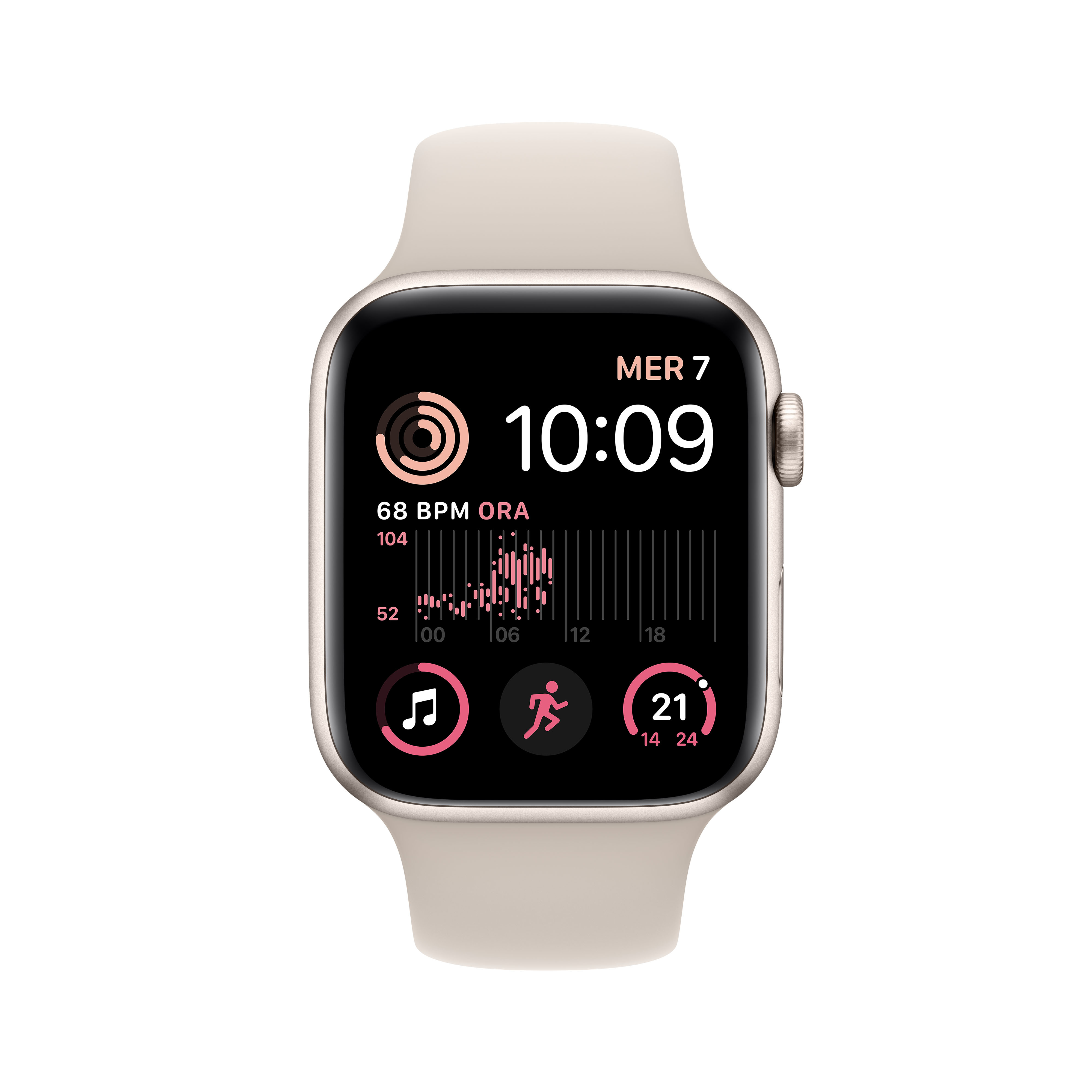 Smartwatch Apple Watch SE OLED 44 mm Beige GPS (satellitare) [MNJX3FD/A]