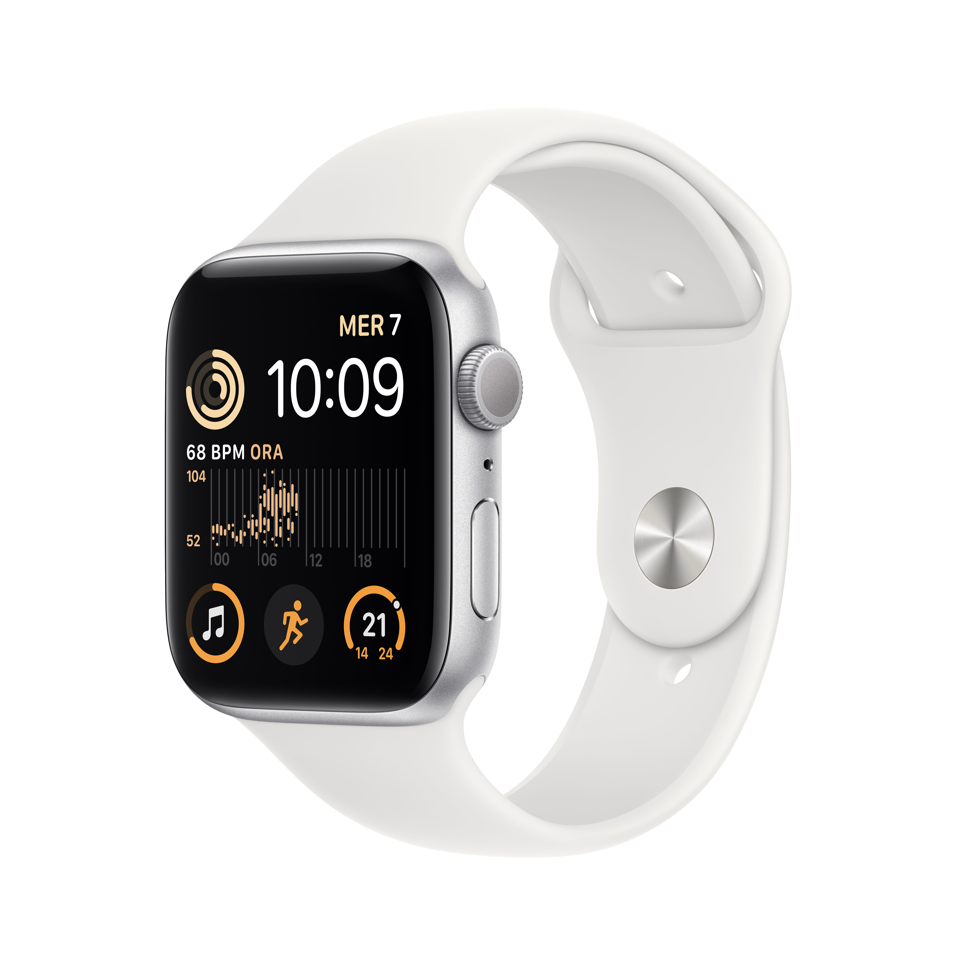 Smartwatch Apple Watch SE OLED 44 mm Argento GPS (satellitare) [MNK23FD/A]
