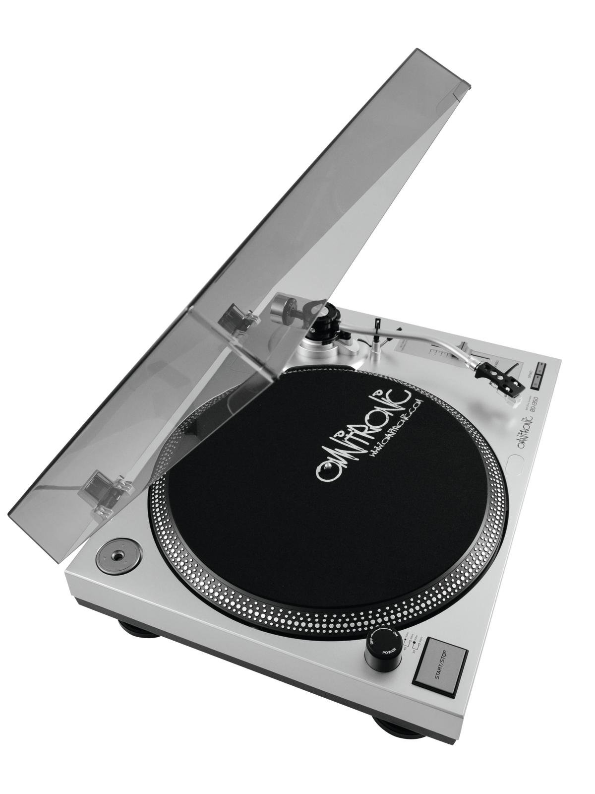 Giradischi per DJ Omnitronic BD-1350 Piatto con trasmissione a cinghia Argento [10603050]