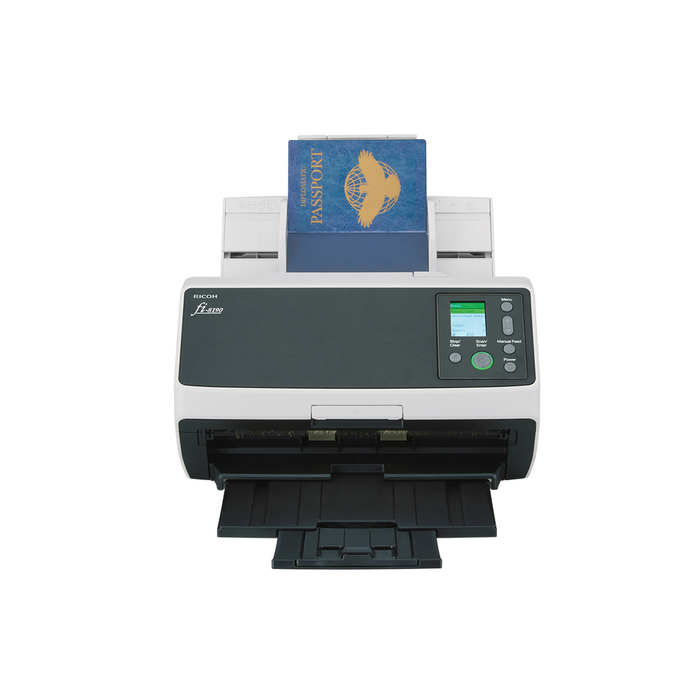 Ricoh fi-8190 ADF + scanner ad alimentazione manuale 600 x DPI A4 Nero, Grigio [PA03810-B001]