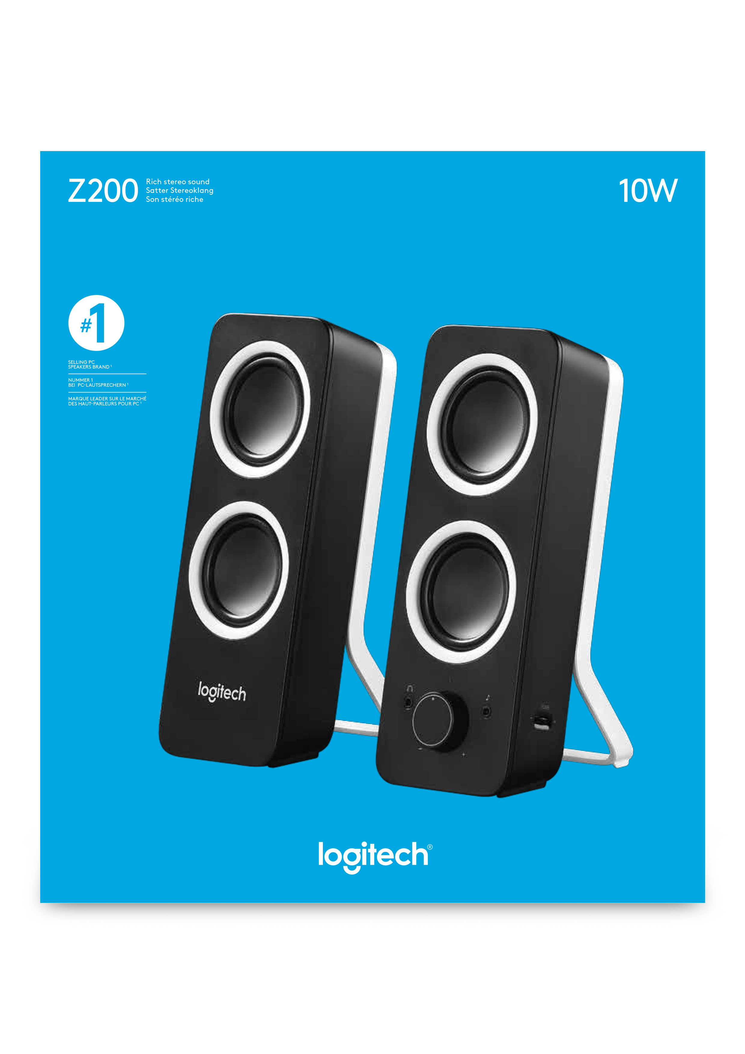Logitech Z200 altoparlante Nero Cablato 5 W