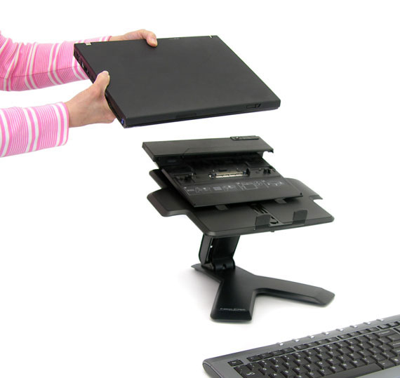 StarTech.com ADJ-LAPTOP-RISER  StarTech.com Supporto per PC Portatile da  Scrivania - Stand Ergonomico ad Altezza Regolabile per Notebook, Rialzo  Inclinato in Alluminio per Computer Portatili fino a 10kg - Alzata Portatile  da