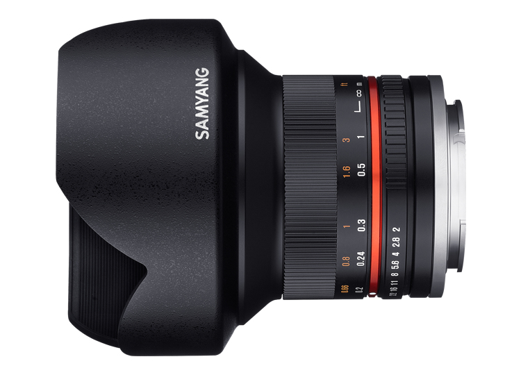 Samyang 12mm F2.0 NCS CS MILC Obiettivo ultra-ampio Nero [7774]