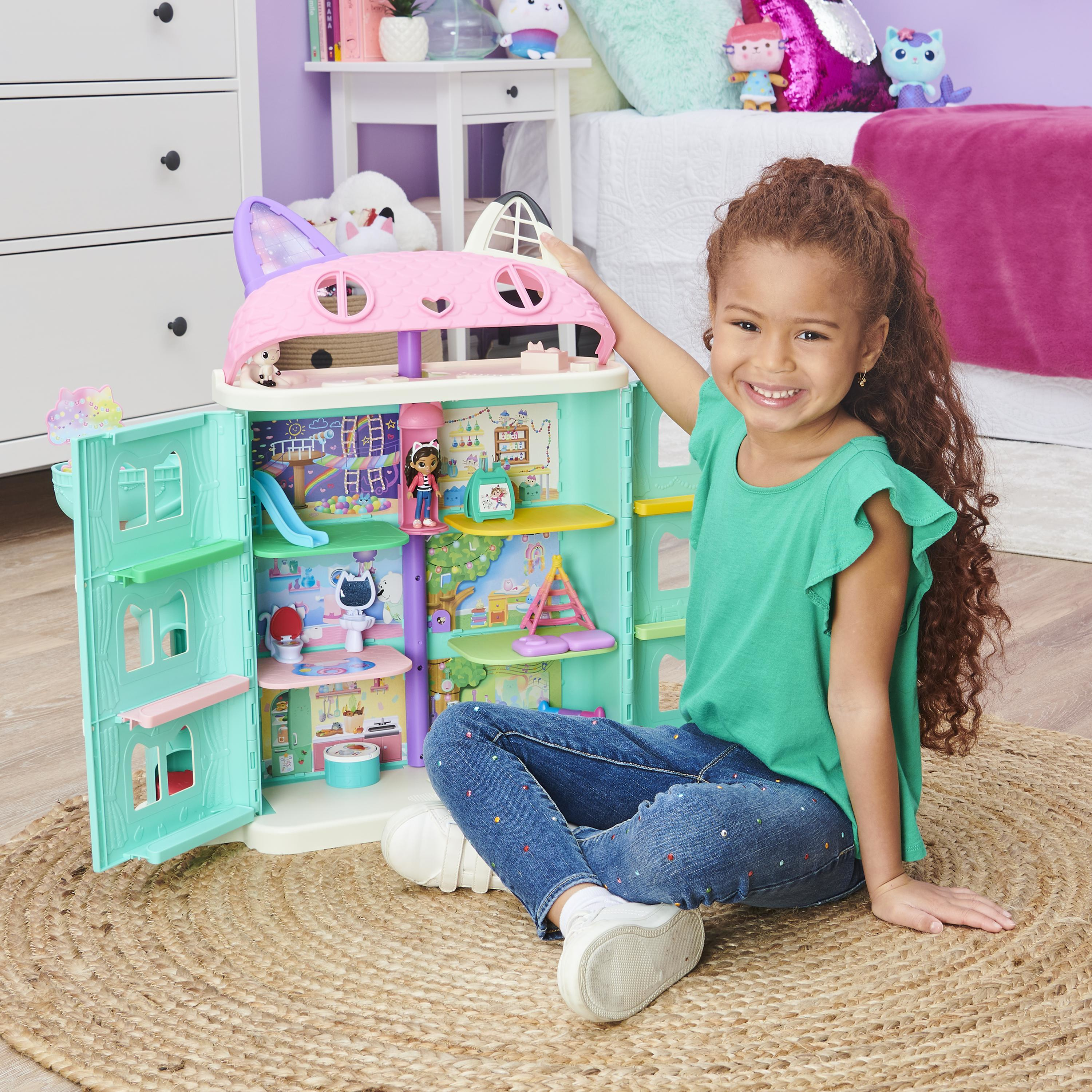 Spin Master Gabby's Dollhouse , Playset casa delle bambole di Gabby, set con luci e suoni, giochi per bambini dai 3 anni in su [6060414]