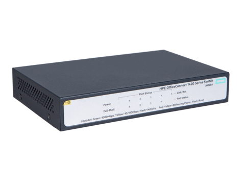 Switch di rete HPE OfficeConnect 1420 5G PoE+ (32W) Non gestito L2 Gigabit Ethernet (10/100/1000) Supporto Power over (PoE) 1U Grigio [JH328A]