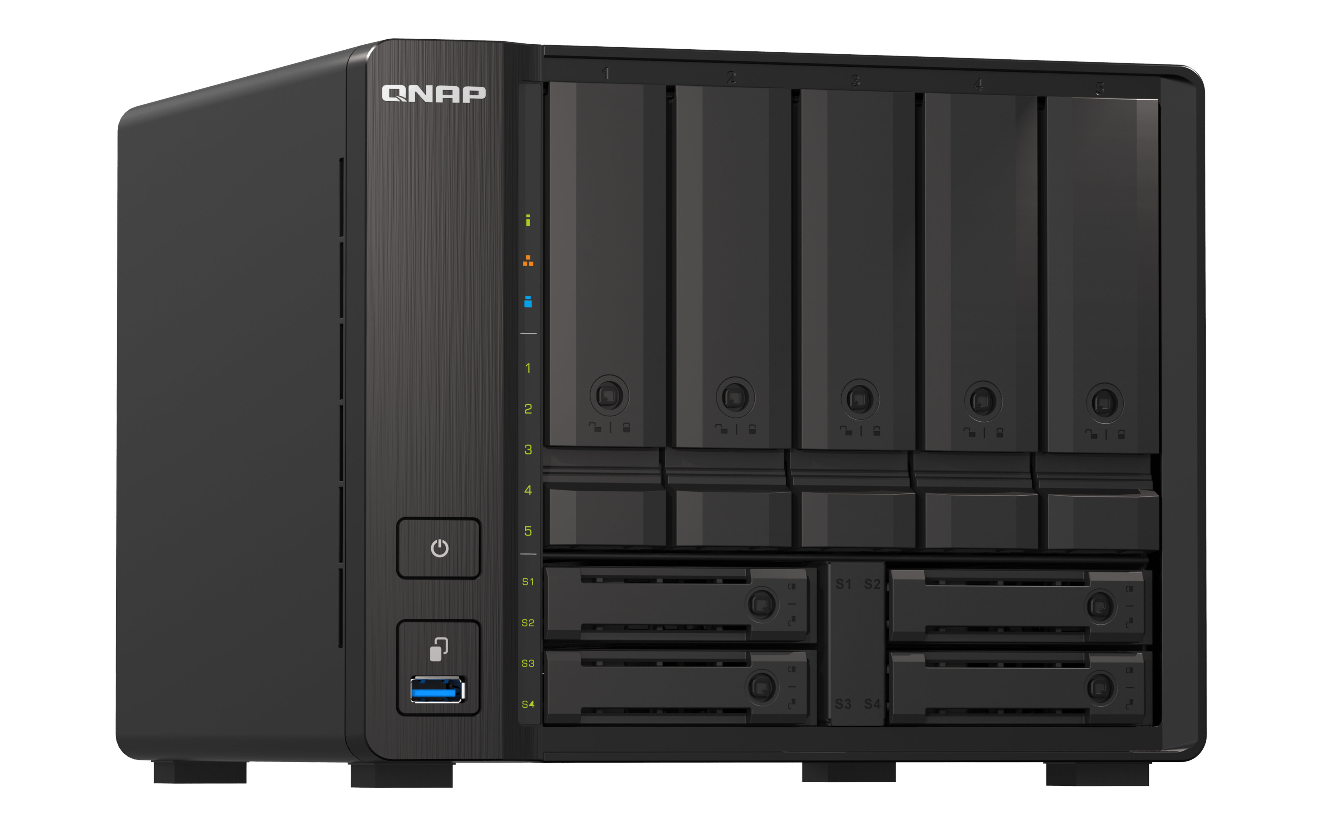 Server NAS QNAP TS-H973AX Tower Collegamento ethernet LAN Nero V1500B [TS-H973AX-8G]