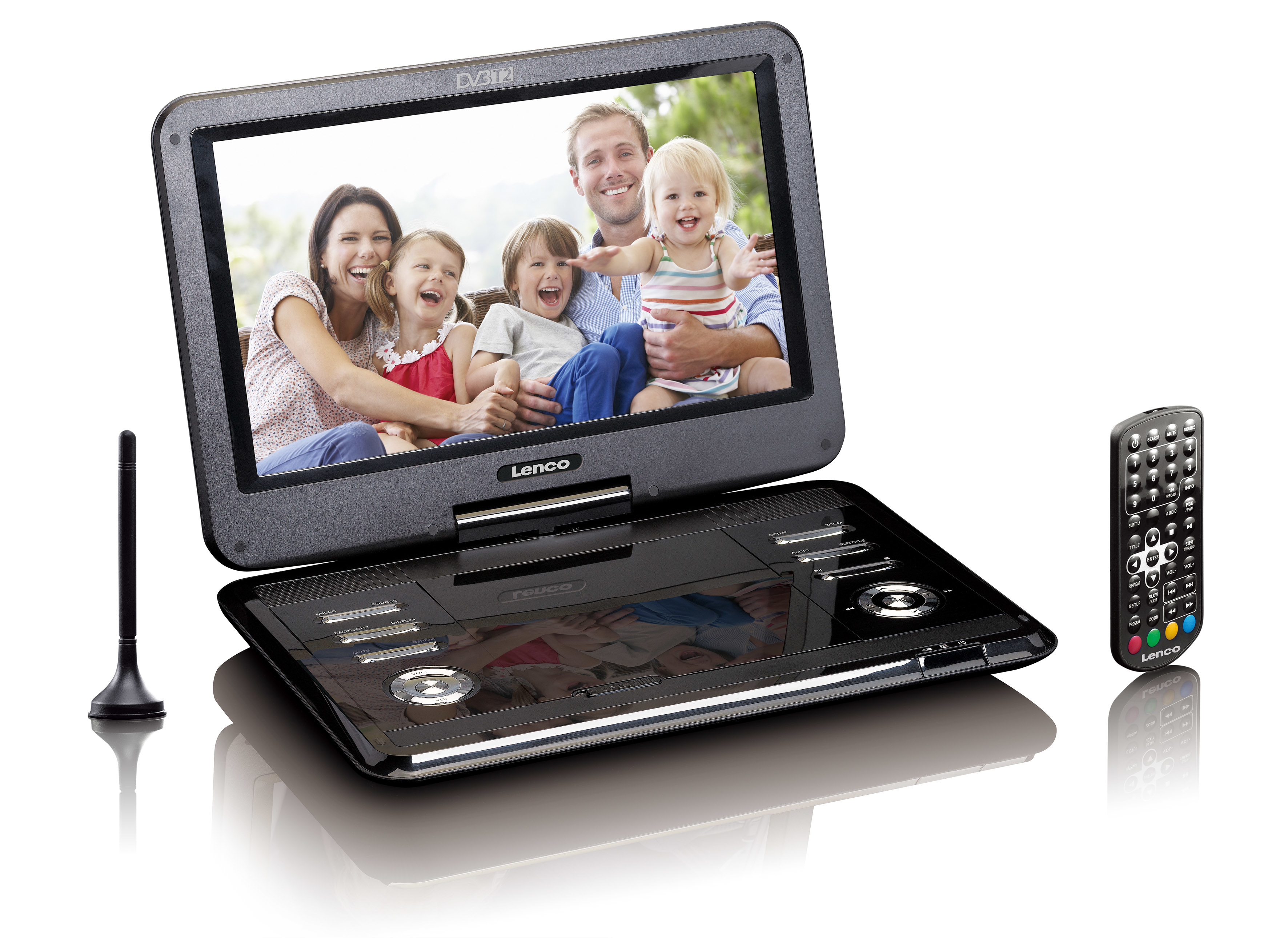 Lenco DVP-1273 lettore DVD portatile Lettore Convertibile Nero 29,5 cm (11.6