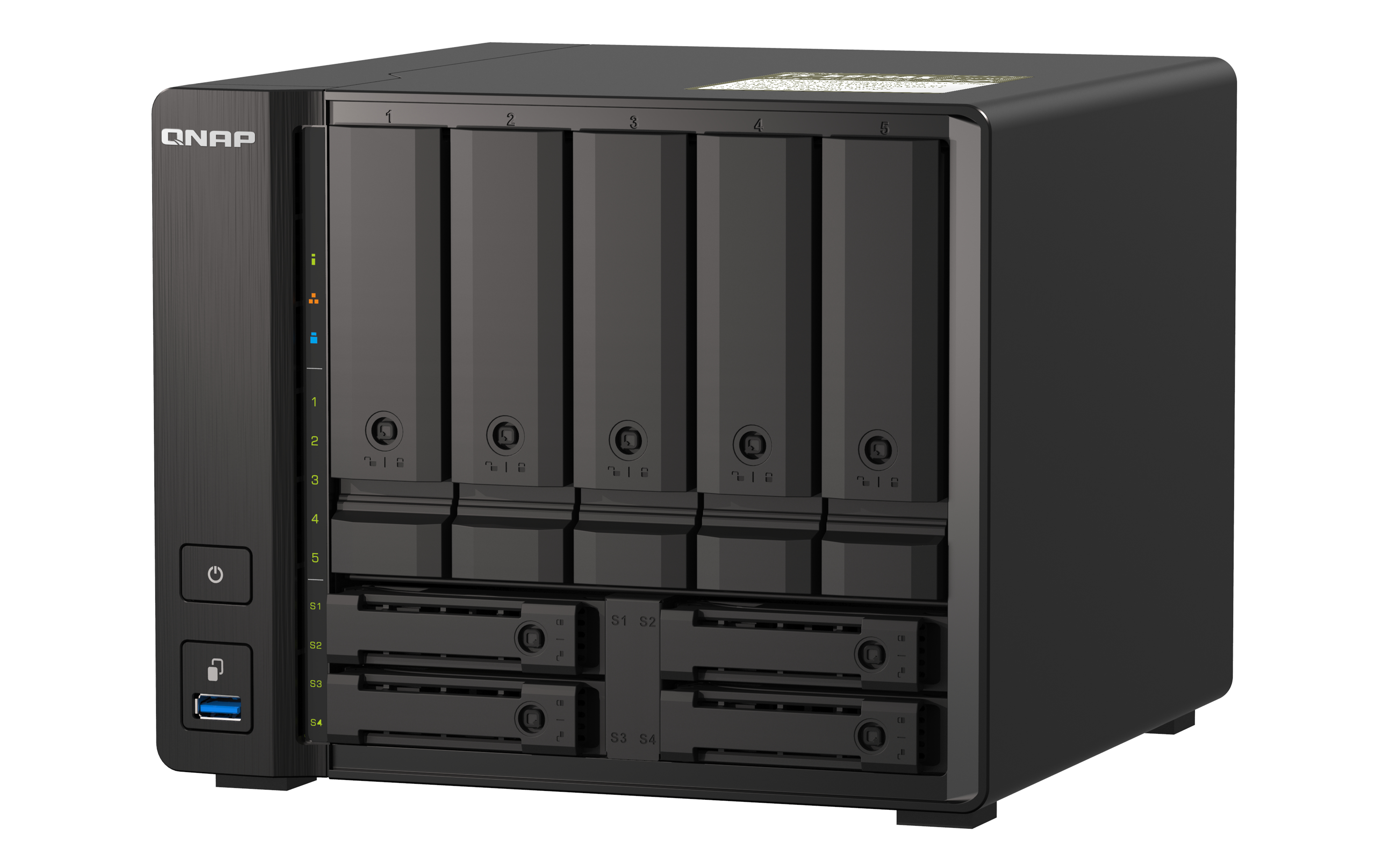 Server NAS QNAP TS-H973AX Tower Collegamento ethernet LAN Nero V1500B [TS-H973AX-8G]