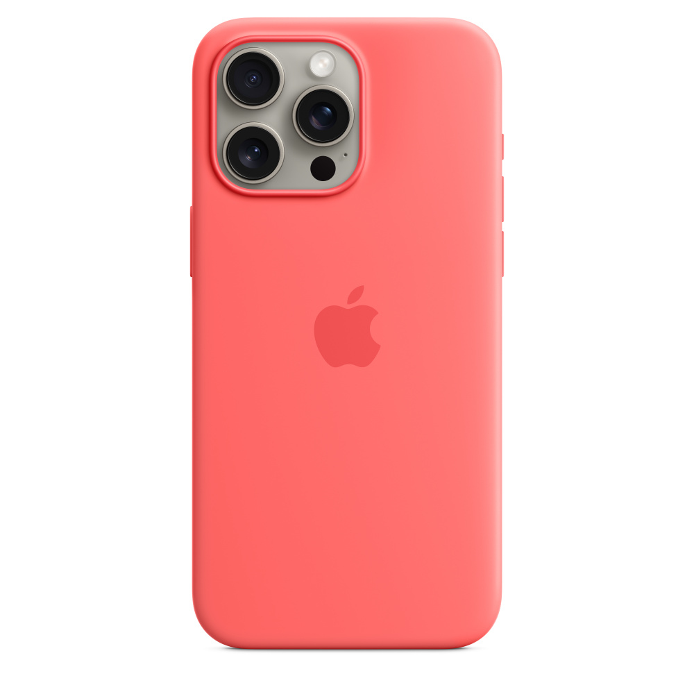 SCOPRI LE OFFERTE ONLINE SU Custodia per smartphone Apple MagSafe in  silicone iPhone 15 Pro Max - Guava (Apple Back cover for mobile phone  compatibility guava Max) [MT1V3ZM/A]