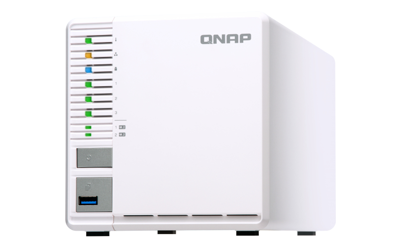 Server NAS QNAP TS-351 J1800 Collegamento ethernet LAN Tower Bianco [TS-351-2G]