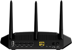 NETGEAR AC2000 router wireless Gigabit Ethernet Dual-band (2.4 GHz/5 GHz) 4G Nero [WAC124-100PES]