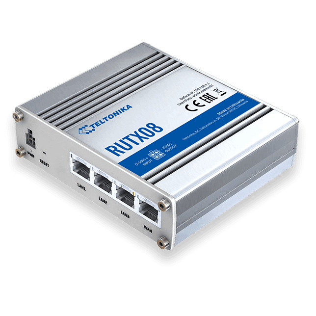 Teltonika RUTX08 router cablato Gigabit Ethernet Stainless steel [RUTX08]