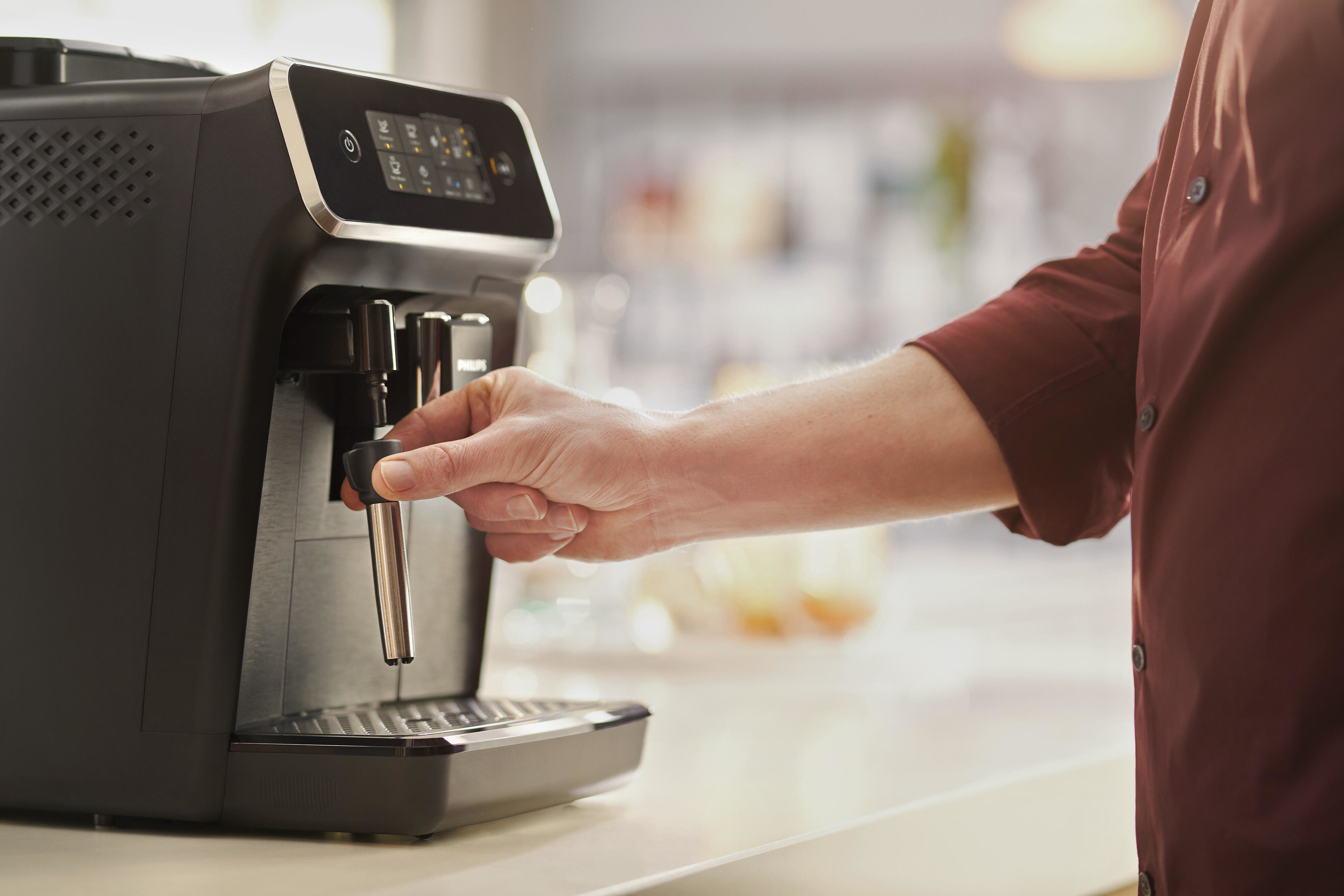 Macchina per caffè Philips 2200 series 2 bevande, macchina da automatica, 1.8L , macine 100% ceramica EP2220/10 [EP2220/10]