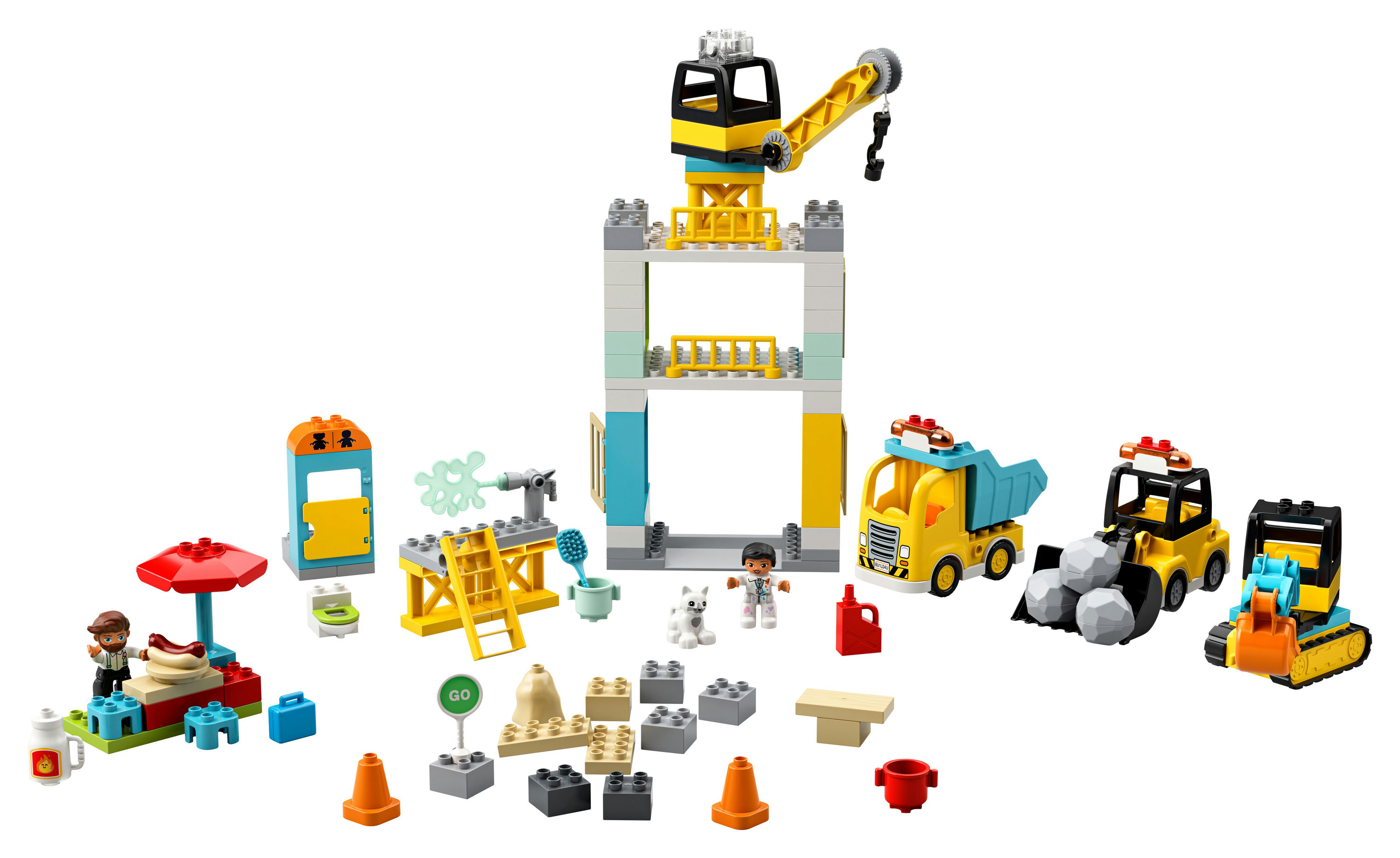 LEGO DUPLO Cantiere edile con gru a torre [10933]