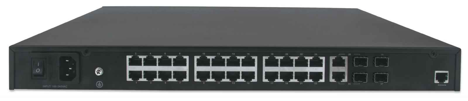 Intellinet 561457 switch di rete Gestito Gigabit Ethernet (10/100/1000) Supporto Power over (PoE) Nero [561457]