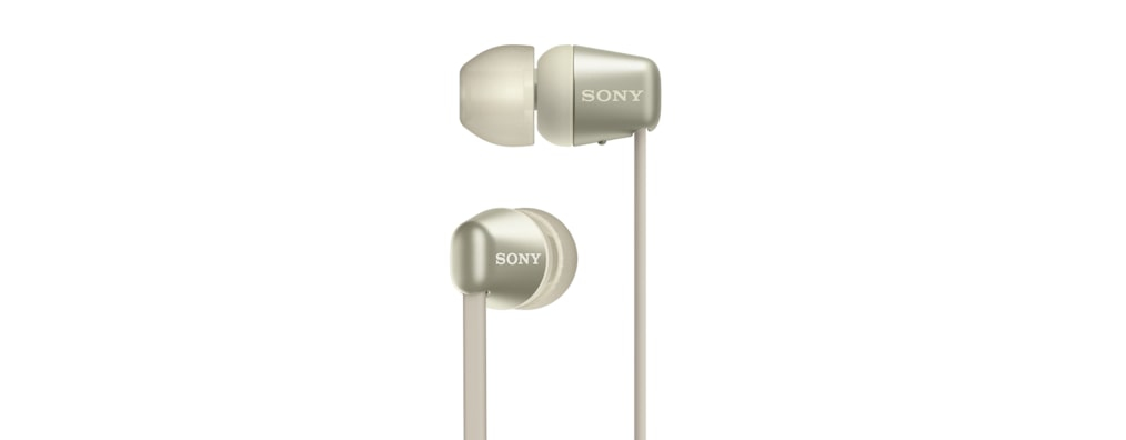 Cuffia con microfono Sony WI-C310 Auricolare Wireless In-ear, Passanuca Musica e Chiamate Bluetooth Oro