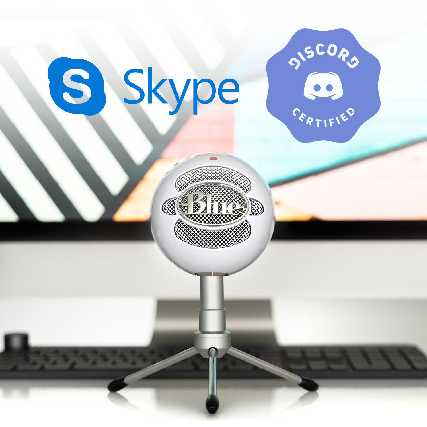 Blue Microphones Snowball iCE USB Mic Bianco Microfono da tavolo [988-000181]