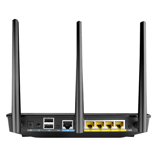 ASUS RT-AC66U router wireless Gigabit Ethernet Dual-band (2.4 GHz/5 GHz) Nero [90IG0300-BO3G30]