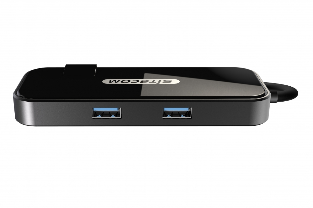 Hub USB Sitecom CN-394 hub di interfaccia 3.2 Gen 2 (3.1 2) Type-C 5000 Mbit/s Nero [CN-394]