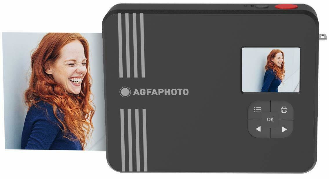 Fotocamera a stampa istantanea AgfaPhoto Realipix Square S 76 x mm Nero [ASQS33-BK]
