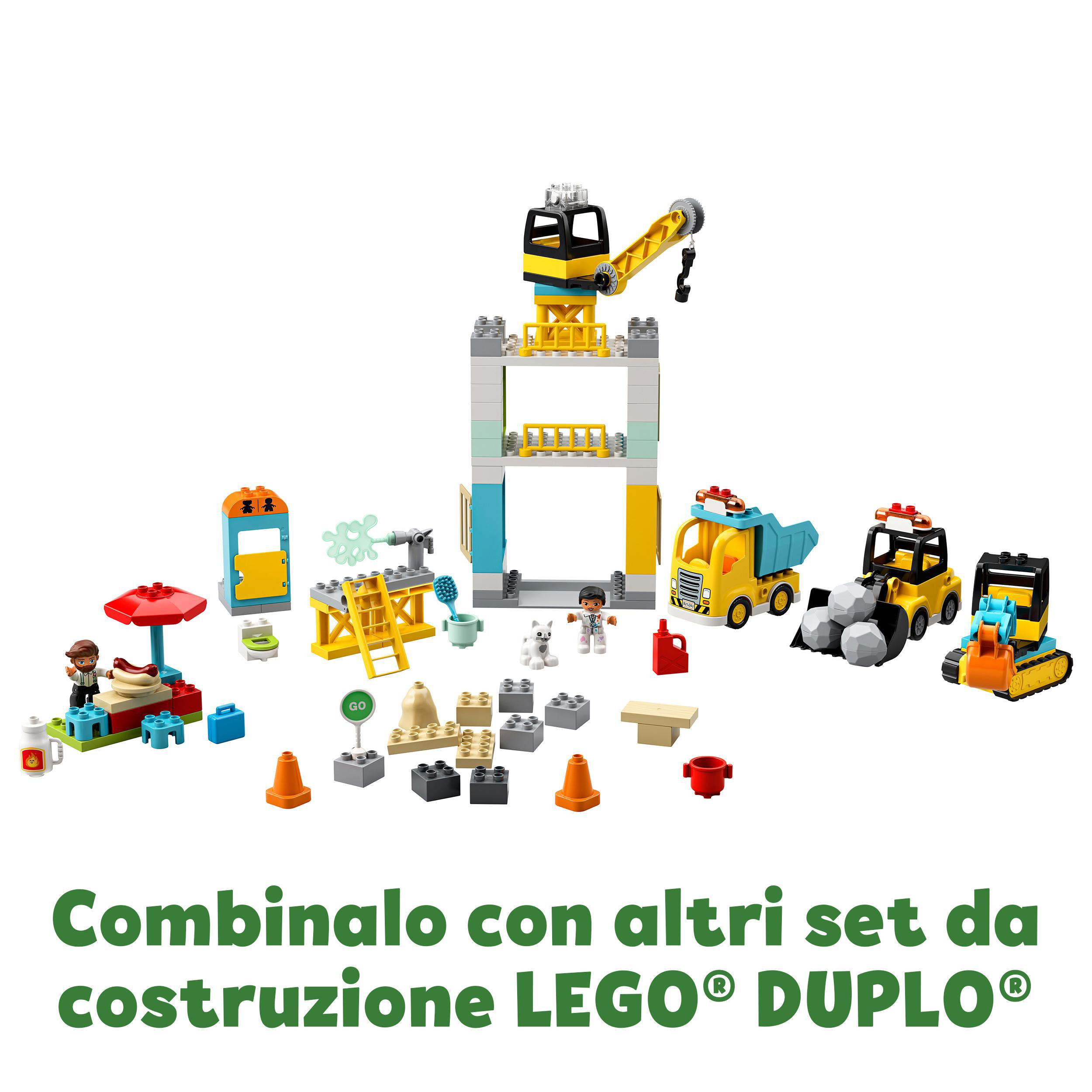 LEGO DUPLO Cantiere edile con gru a torre [10933]