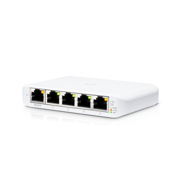 Switch di rete Ubiquiti UniFi Flex Mini (3-pack) Gestito Gigabit Ethernet (10/100/1000) Supporto Power over (PoE) Bianco [USW-FLEX-MINI-3]