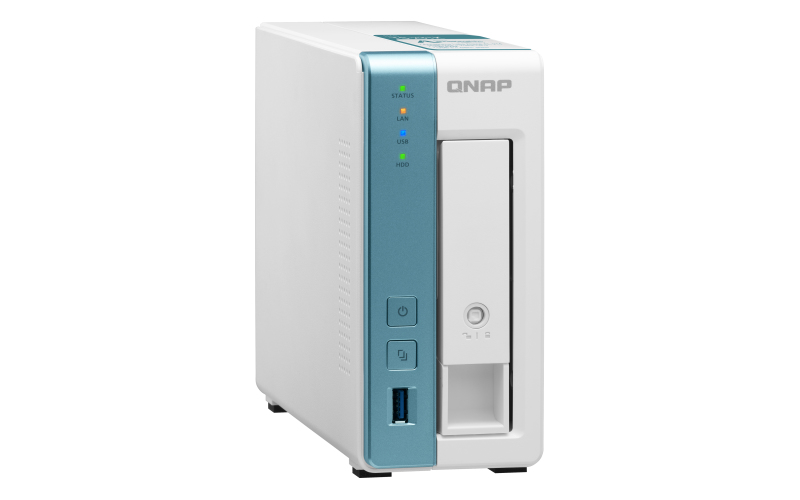 QNAP TS-131K server NAS e di archiviazione Tower Collegamento ethernet LAN Turchese, Bianco Alpine AL-214 [TS-131K]