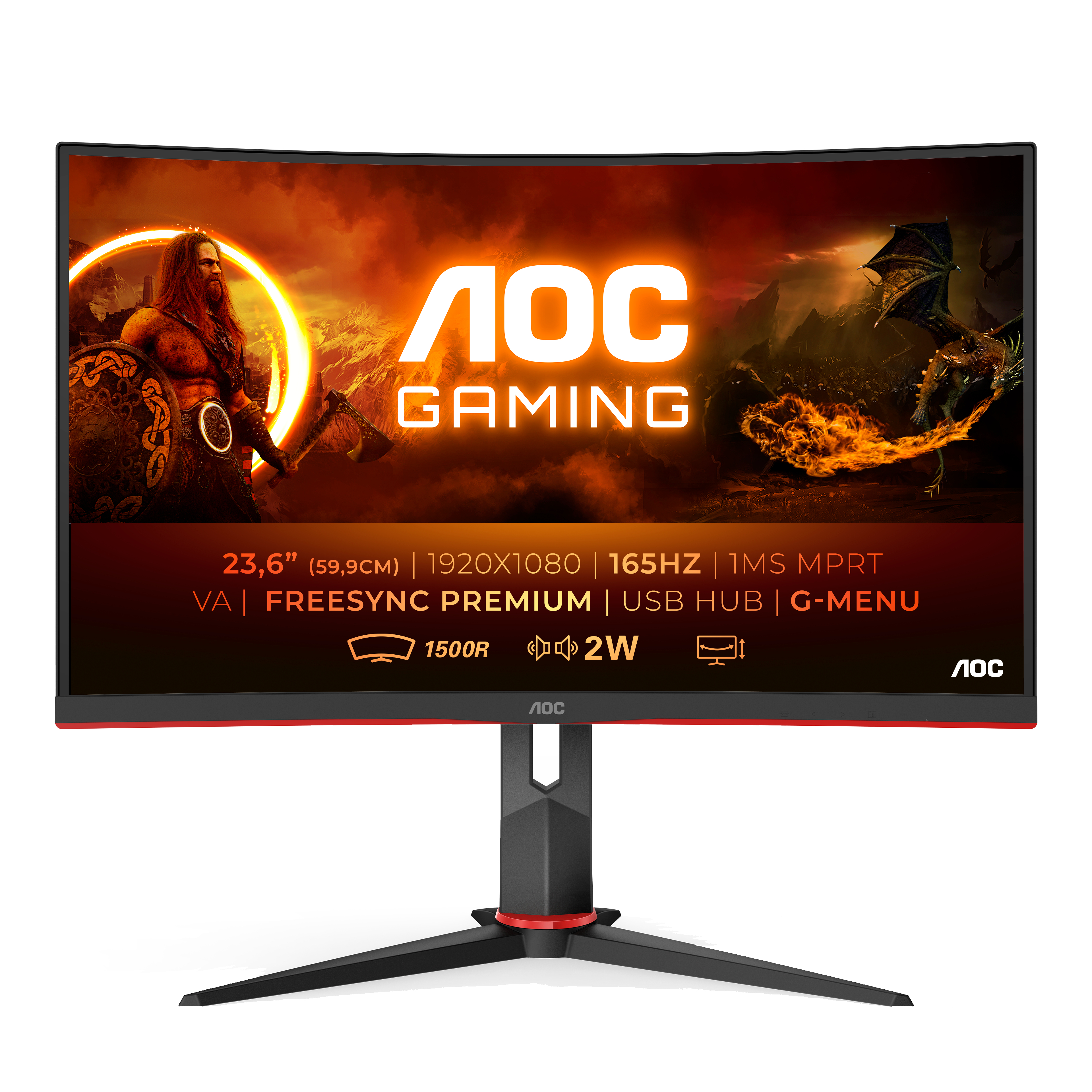 AOC G2 C24G2U/BK Monitor PC 59,9 cm (23.6