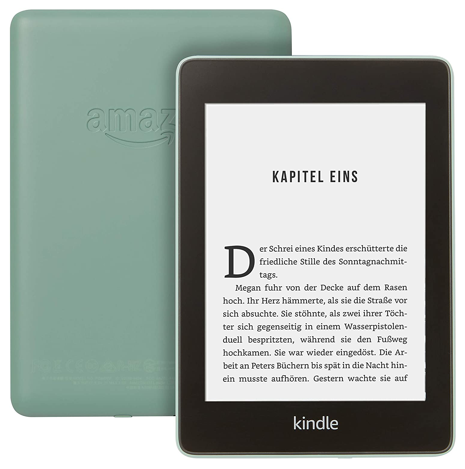Lettore eBook Amazon Kindle Paperwhite lettore e-book Touch screen 8 GB Wi-Fi Nero, Verde [B084125683]