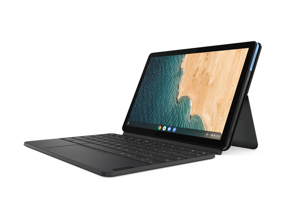 Tablet Lenovo IdeaPad Duet Chromebook Ibrido (2 in 1) Blu, Grigio 25,6 cm (10.1