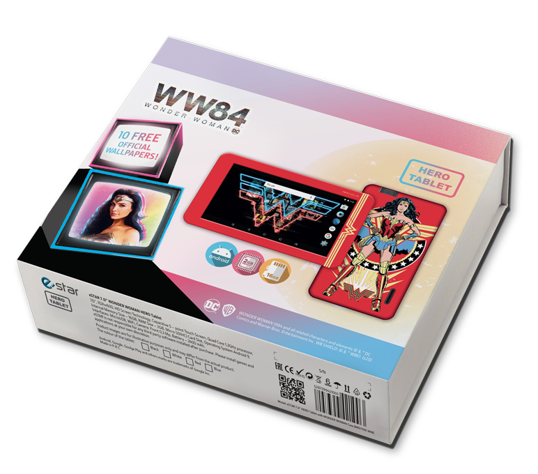 Tablet per bambini eSTAR Wonder Woman HERO 16 GB Wi-Fi Multicolore [MID7399-WW]