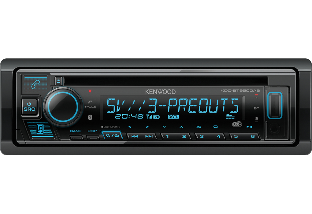 Autoradio Kenwood KDC-BT950DAB Ricevitore multimediale per auto Nero 50 W Bluetooth [KDC-BT950DAB]