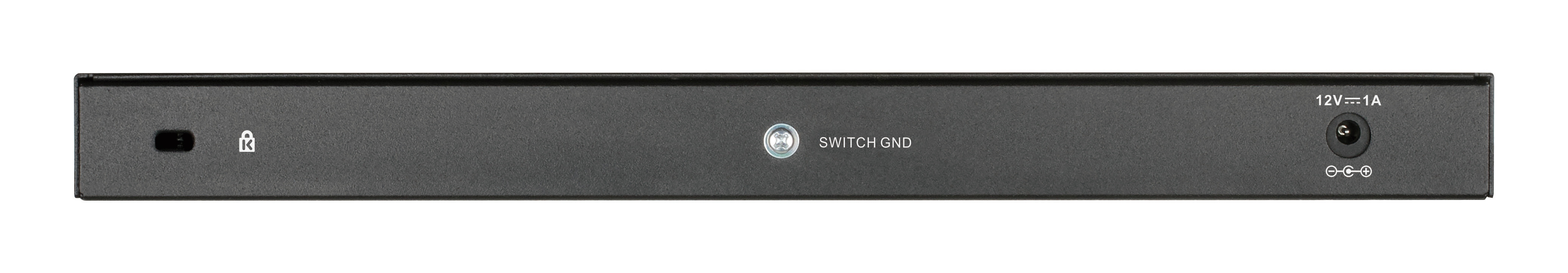 D-Link DGS-1016S switch di rete Non gestito Gigabit Ethernet (10/100/1000) Nero [DGS-1016S/E]