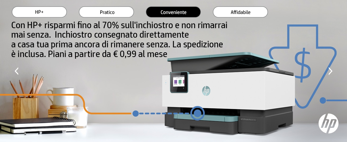 SCOPRI LE OFFERTE ONLINE SU HP OfficeJet Pro Stampante multifunzione 9015e,  Colore, per Piccoli uffici, Stampa, copia, scansione, fax, HP+; Idoneo  Instant Ink; alimentatore automatico di documenti; Stampa fronte/retro  [22A57B]