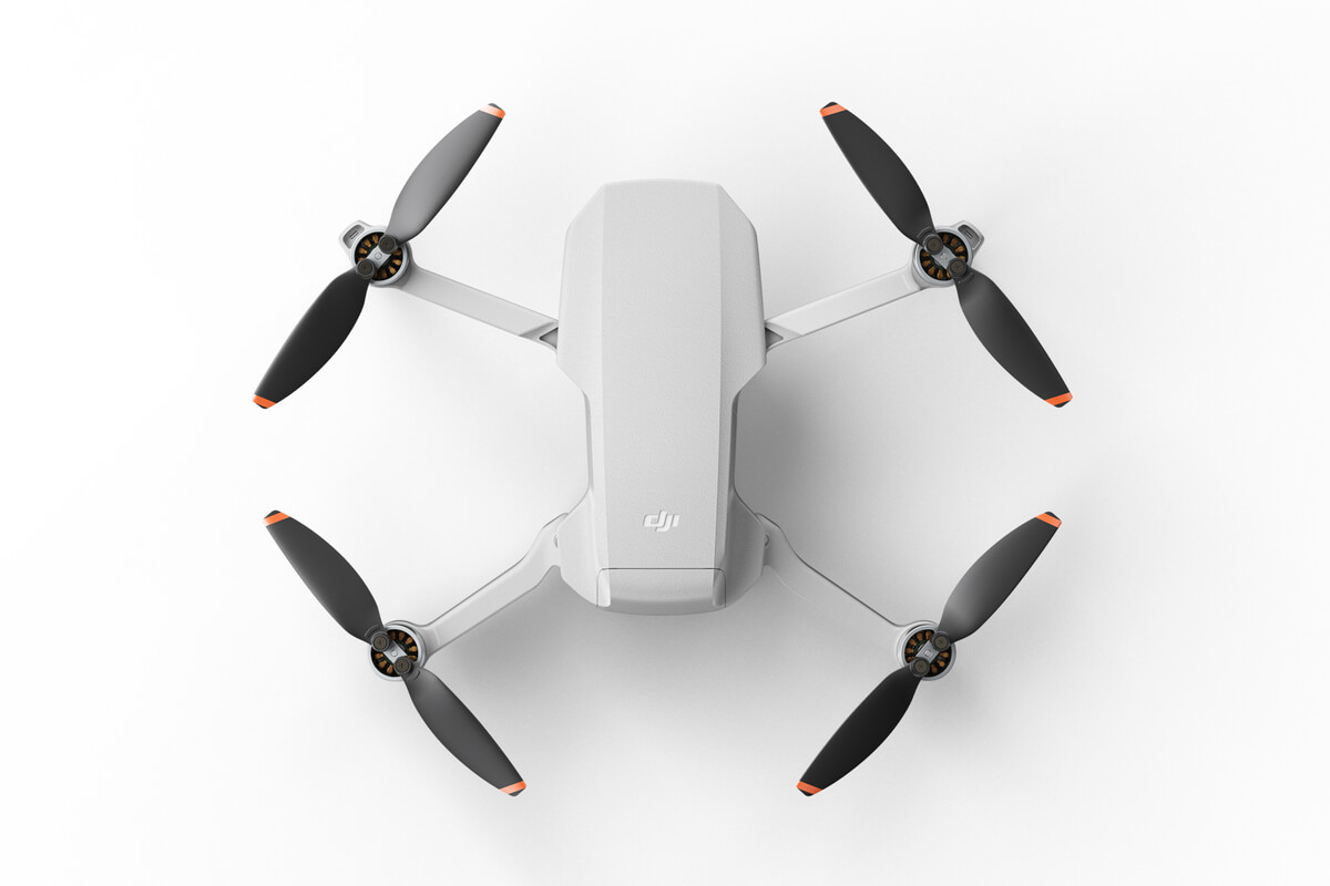Drone con fotocamera DJI Mini 2 4 rotori Quadrirotore 12 MP 3840 x 2160 Pixel 2250 mAh Nero, Bianco [CP.MA.00000312.01]
