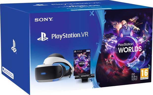 Visore Sony PSVR Mk5 + VR Worlds VCH Occhiali immersivi FPV 610 g Nero, Bianco