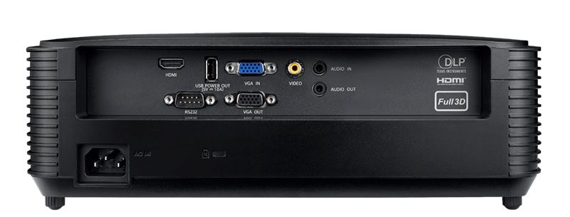 Optoma DW322 videoproiettore Proiettore a raggio standard 3800 ANSI lumen DLP WXGA (1280x800) Compatibilità 3D Nero [E9PX7D701EZ3LR]