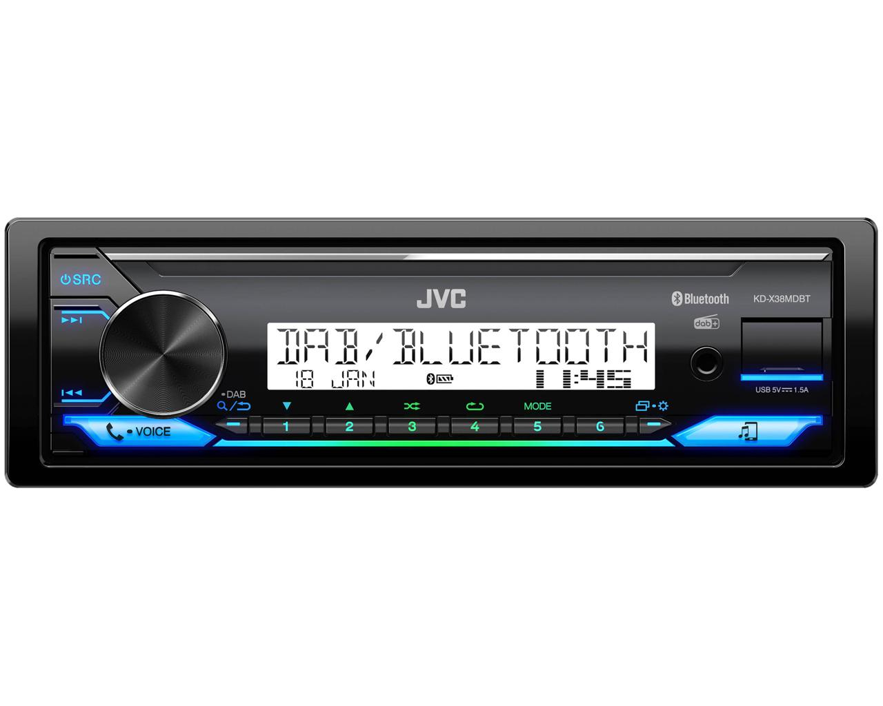 Autoradio JVC KD-X38MDBT Ricevitore multimediale per auto [KDX38MDBT]
