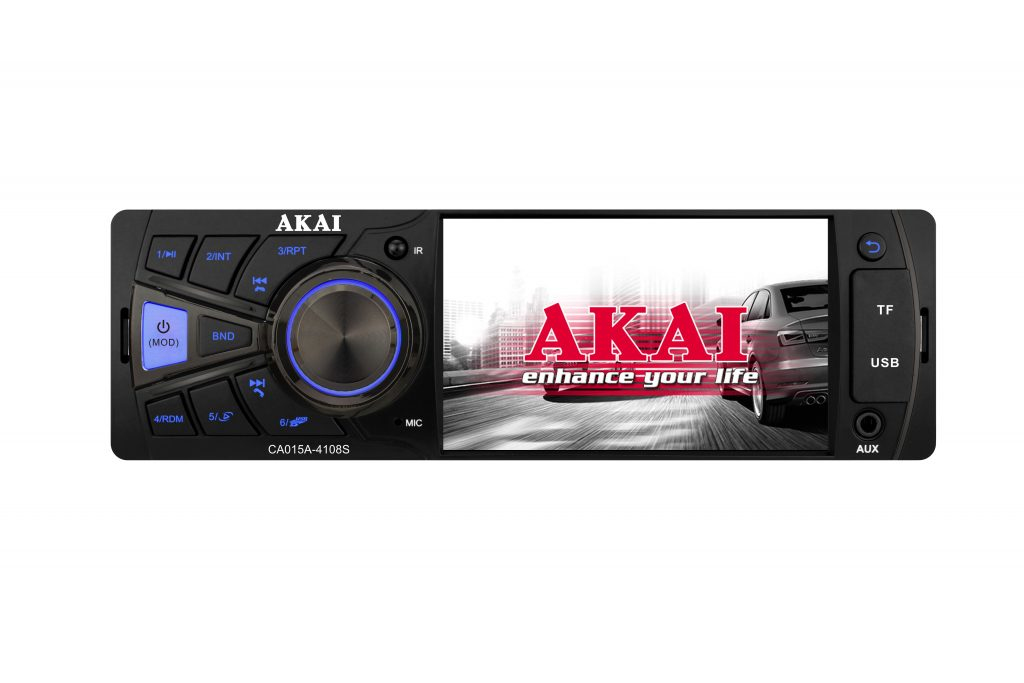 Autoradio Akai CA015A-4108S Ricevitore multimediale per auto Nero 100 W Bluetooth [CA0154-4108S]