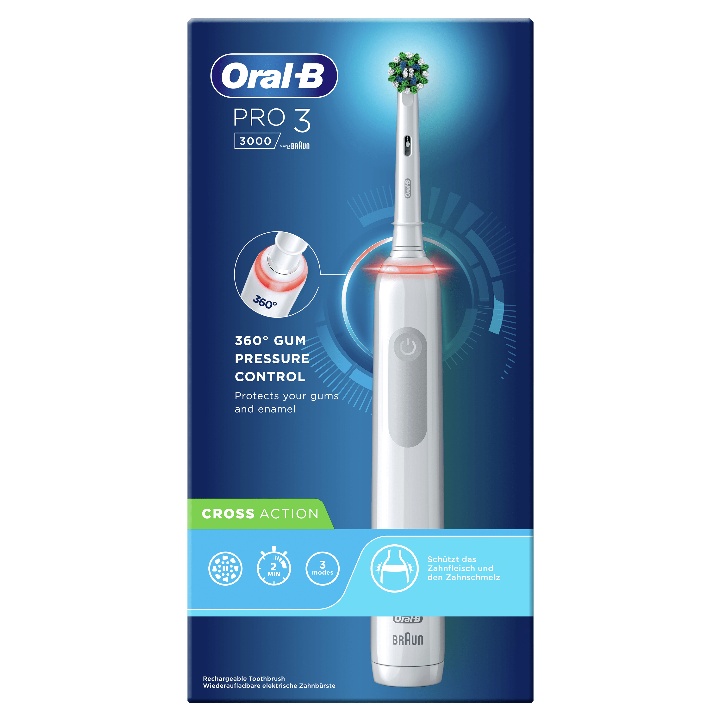 Oral-B PRO 80332091 spazzolino elettrico Adulto Grigio, Bianco [4210201289234]