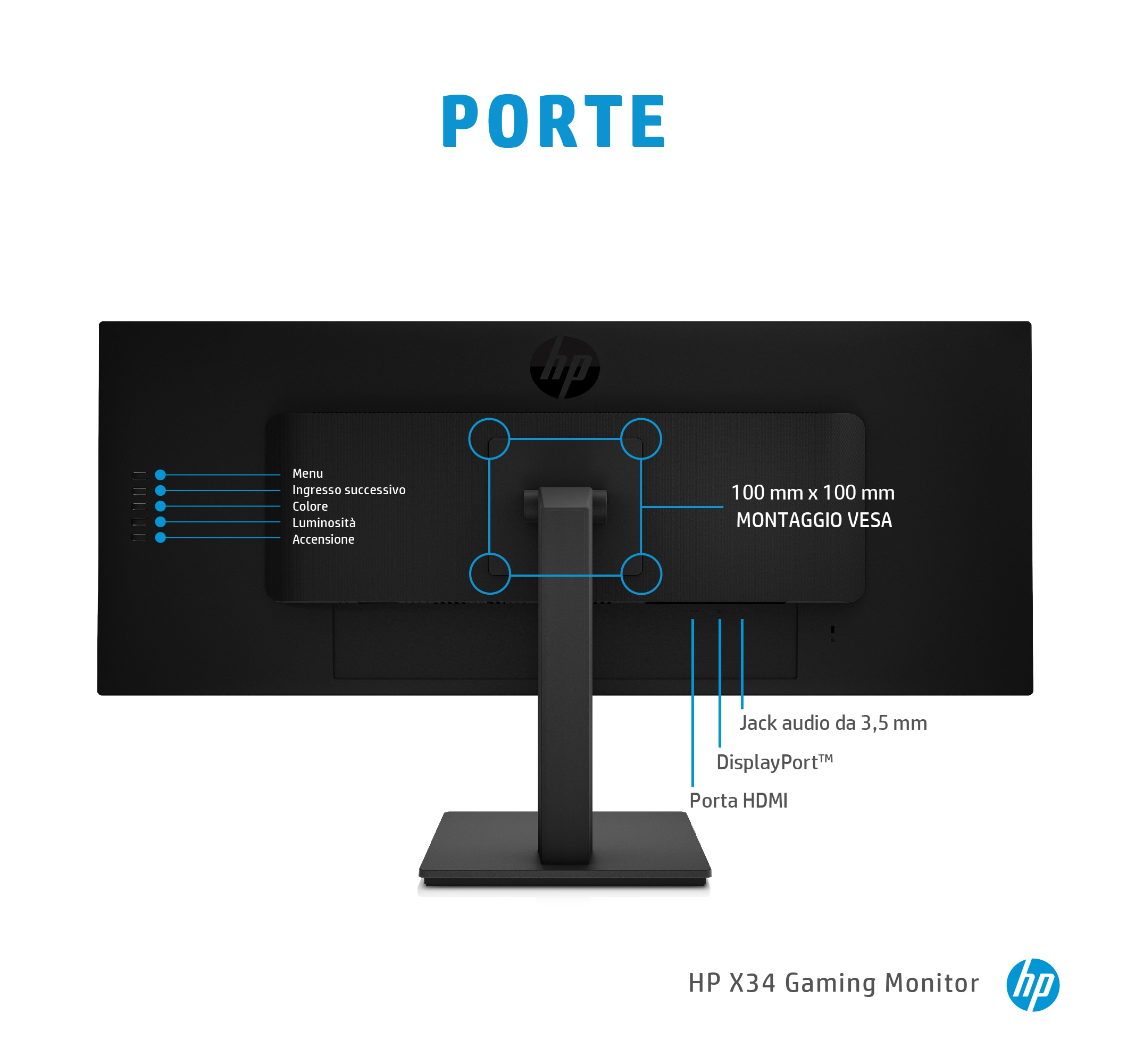 Monitor HP X34 WQHD 86,4 cm (34