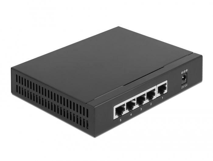 DeLOCK 87781 switch di rete 2.5G Ethernet (100/1000/2500) Nero [87781]
