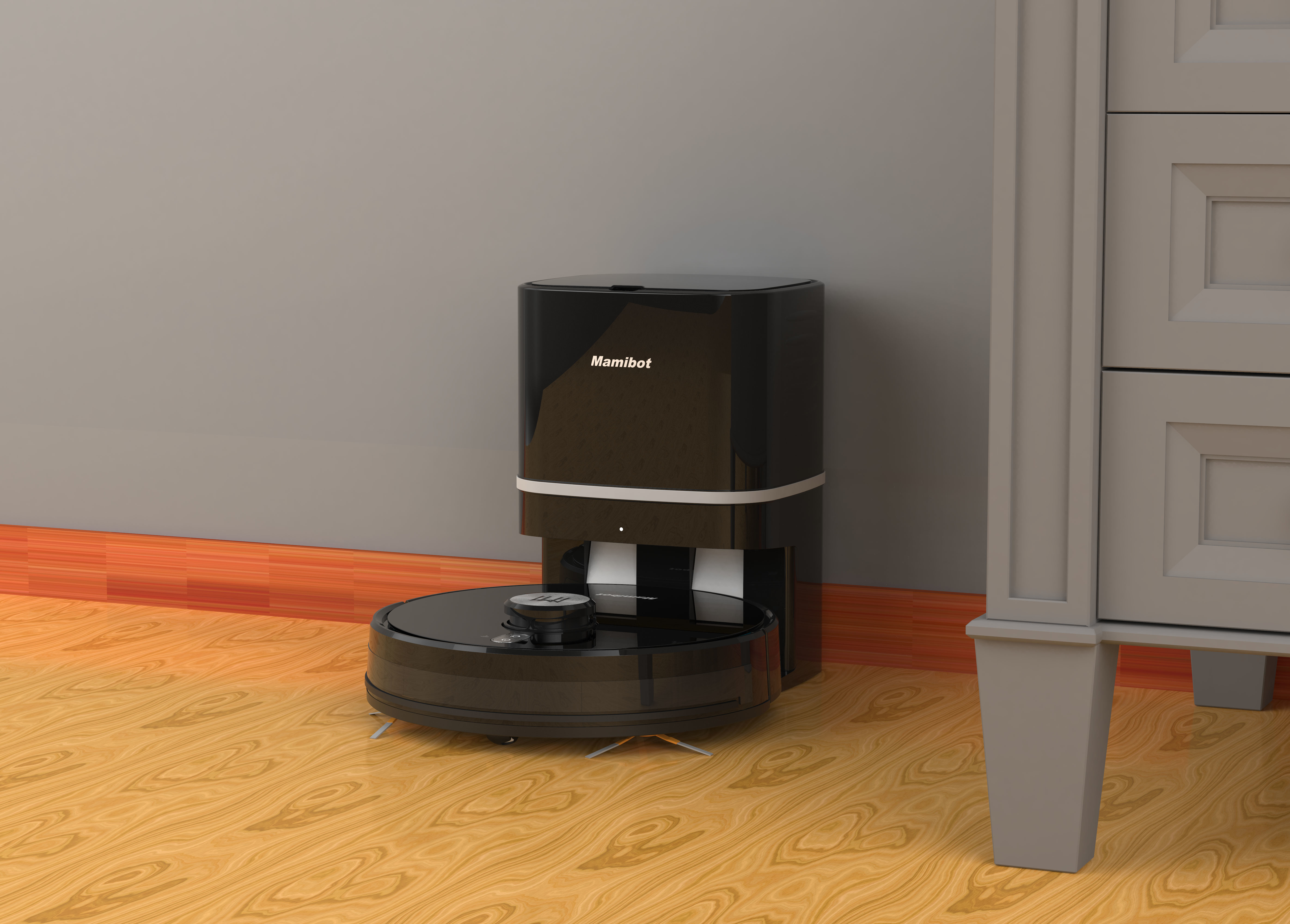 Mamibot Robot Vacuum Cleaner with Station ExVac890 UVC black aspirapolvere robot 3,1 L Combi Nero [EXVAC890]