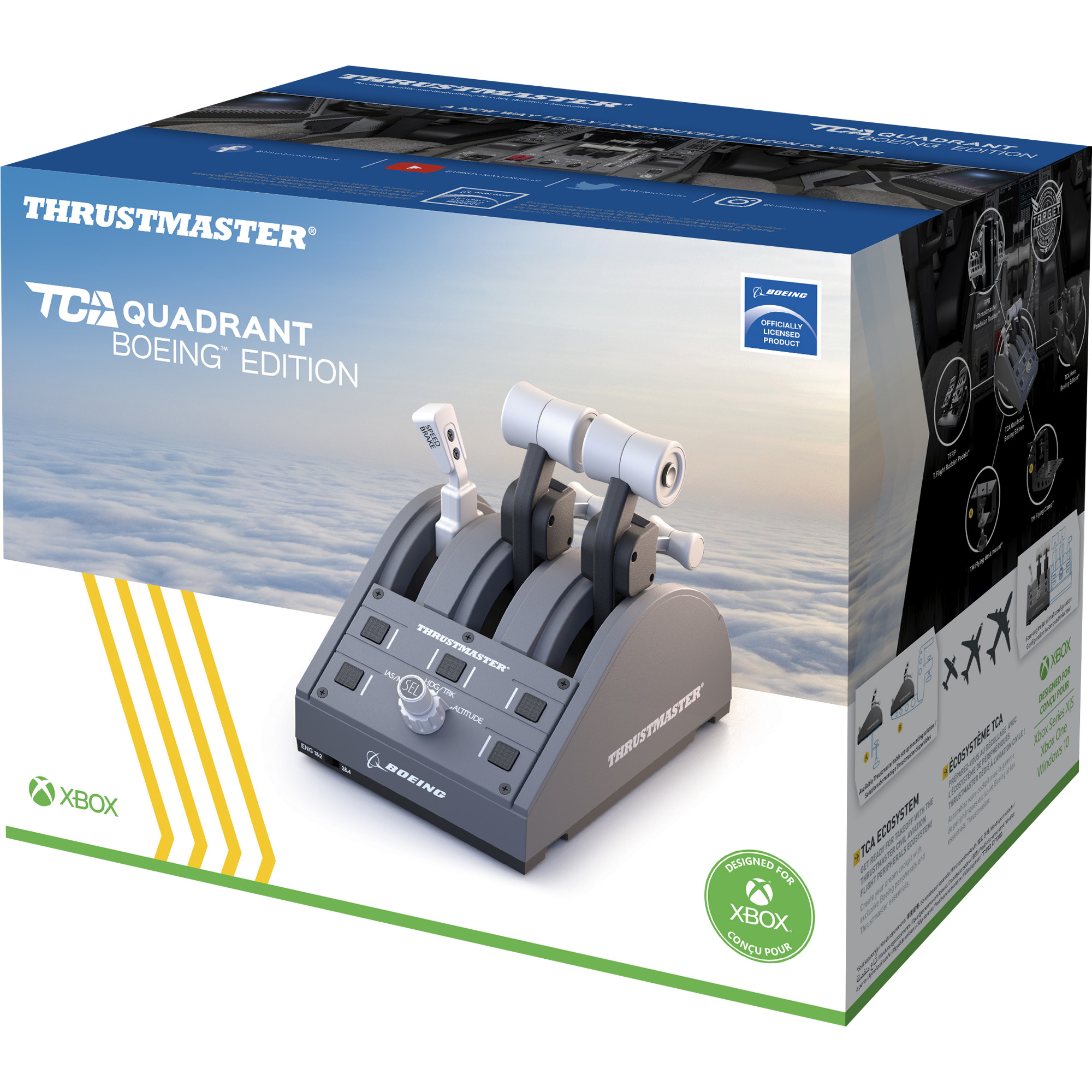 Thrustmaster TCA QUADRANT Boeing X Box Series et PC double manette des gaz - Att Grigio USB Joystick PC, Xbox, Xbox One X, S [4060219]