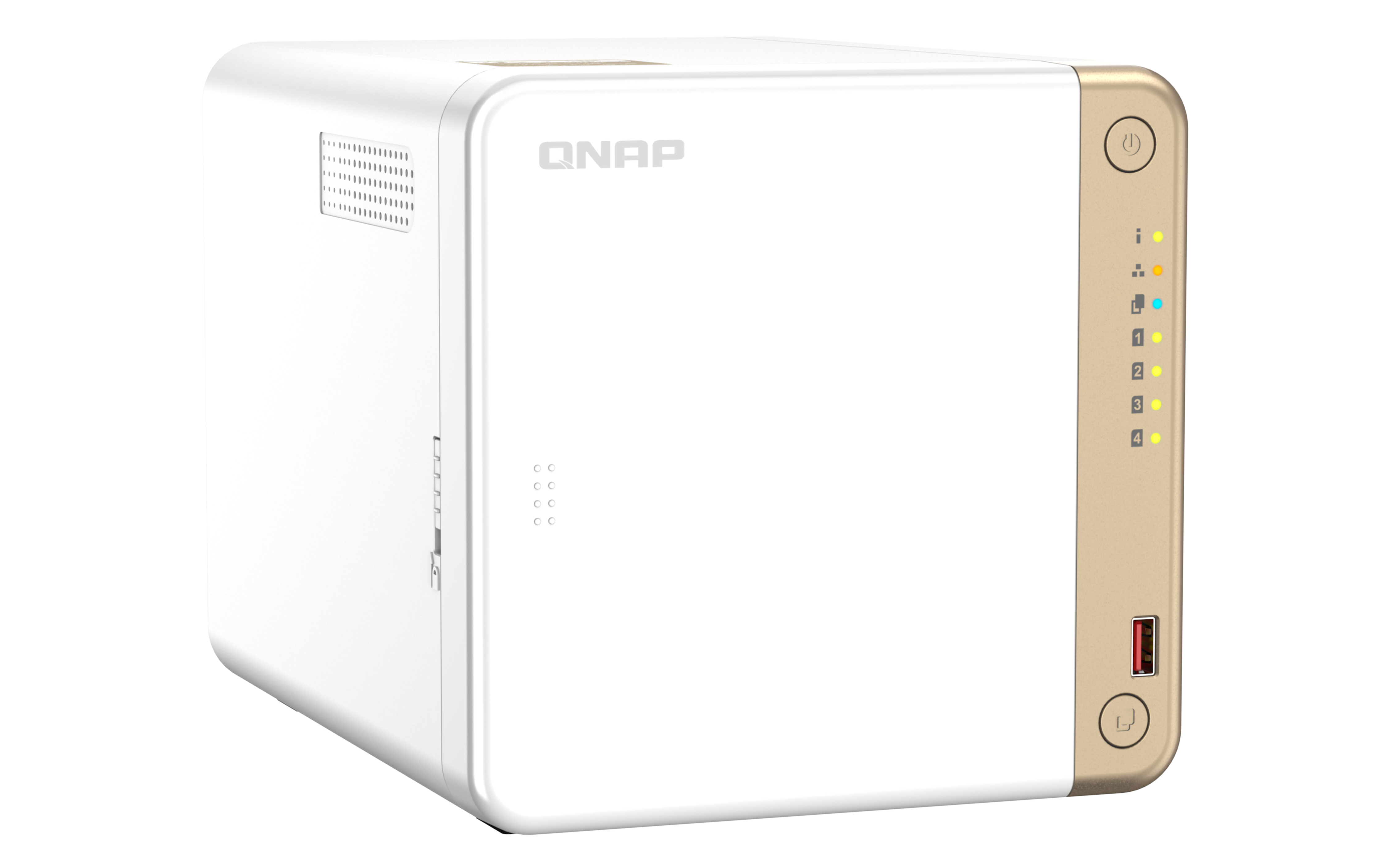QNAP TS-462-2G server NAS e di archiviazione Tower Collegamento ethernet LAN Bianco N4505 [TS-462-2G]