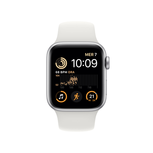 Smartwatch Apple Watch SE OLED 40 mm Argento GPS (satellitare) [MNJV3FD/A]