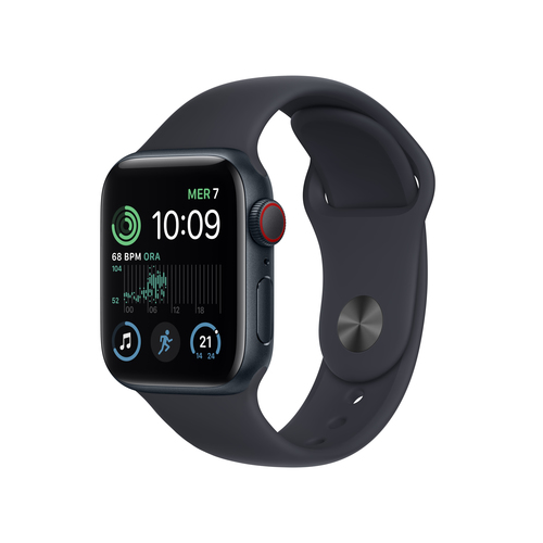 Smartwatch Apple Watch SE OLED 40 mm 4G Nero GPS (satellitare) [MNPL3FD/A]