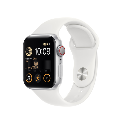 Smartwatch Apple Watch SE OLED 40 mm 4G Argento GPS (satellitare) [MNPP3FD/A]