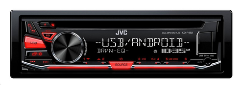 Autoradio JVC KD-R482 Ricevitore multimediale per auto Nero [KD-R 482 E]