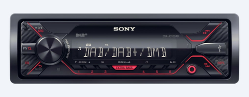 Autoradio Sony DSX-A310DAB Nero, Rosso 220 W [DSXA310DAB.EUR]